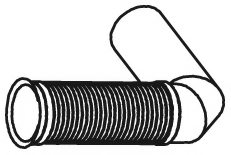 DINEX 48189 Corrugated Pipe, exhaust system